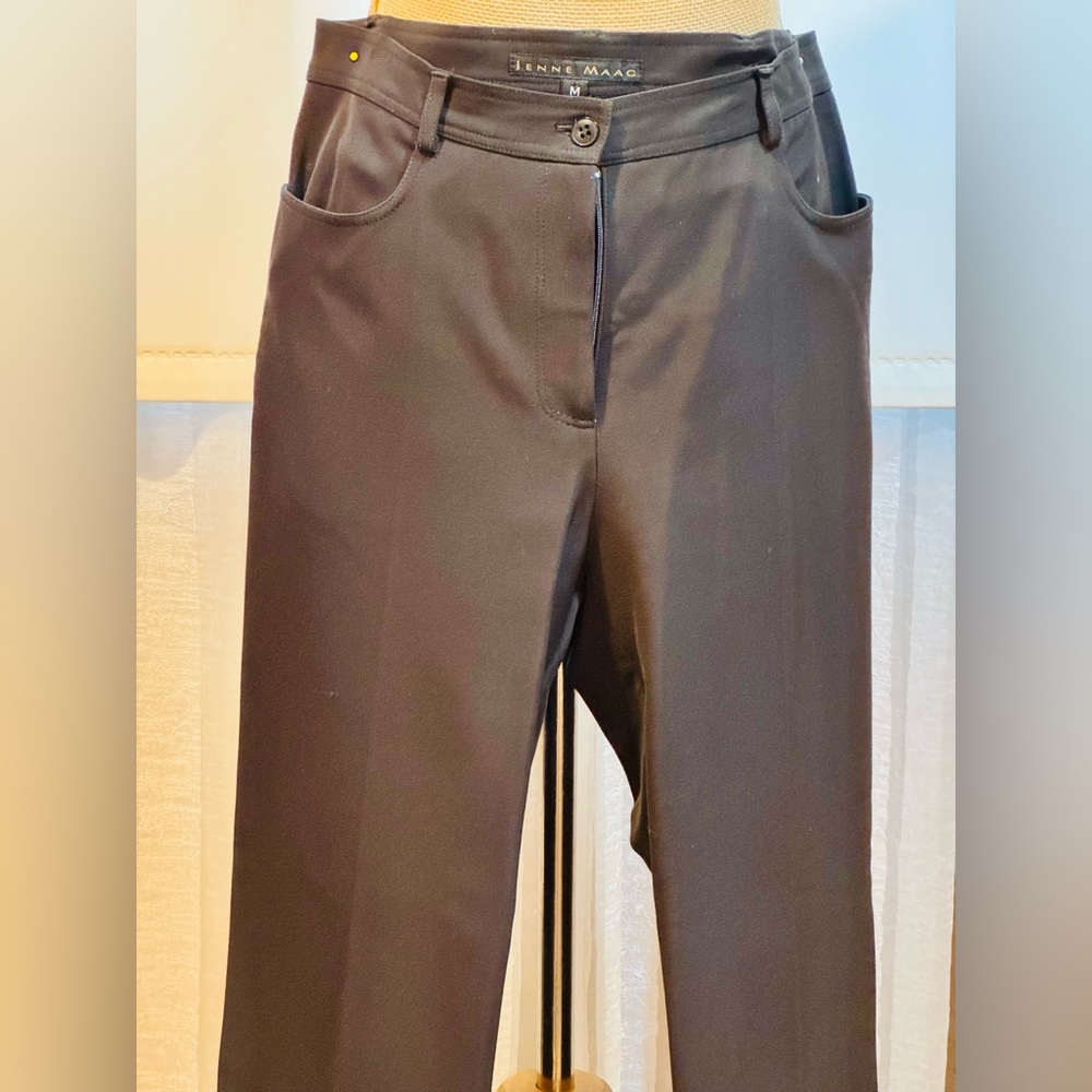 JENNE MAAC Elegant Brown Women's Skinny straight Pants, M